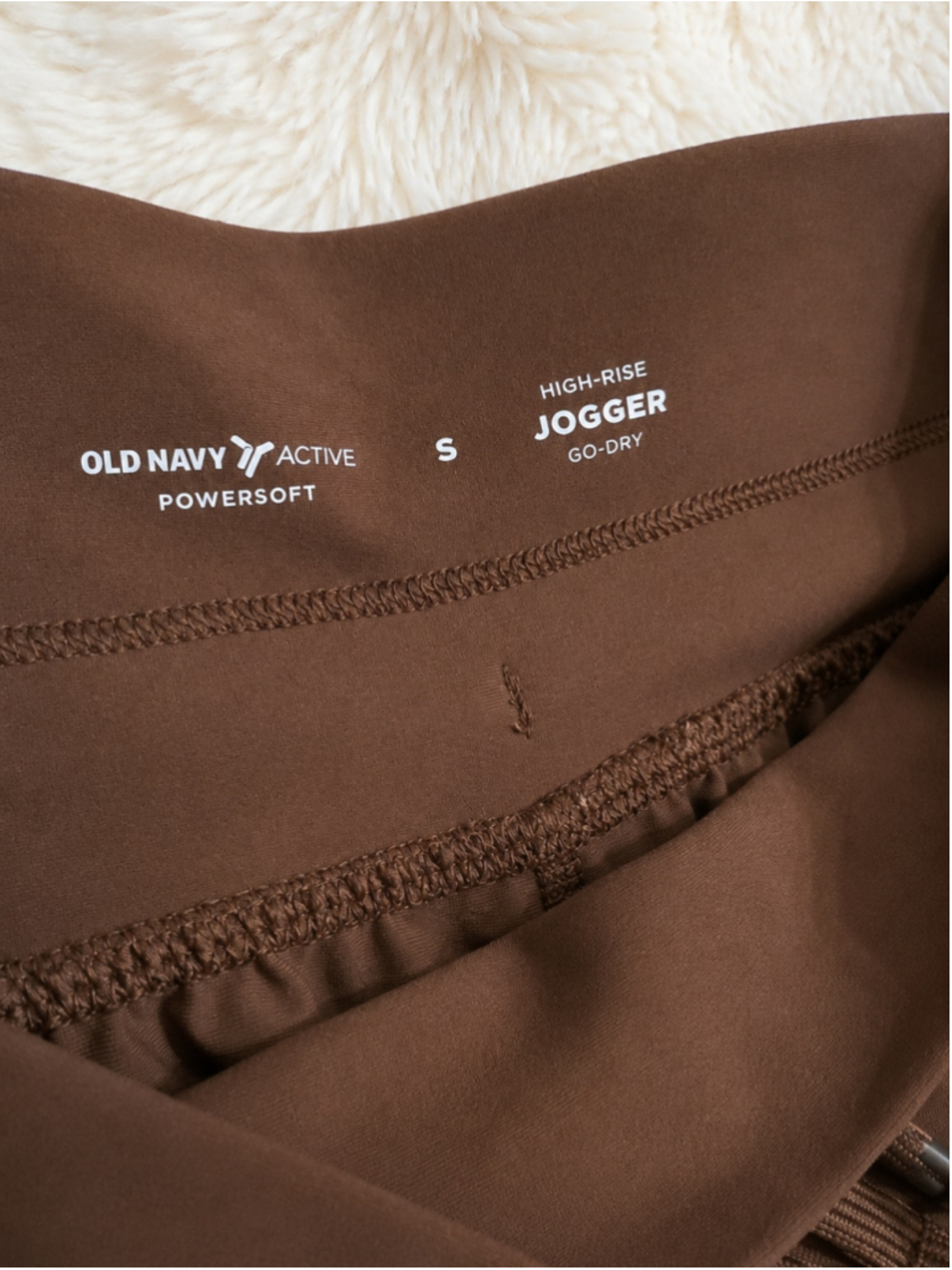 Old Navy High-Waisted PowerSoft Jogger Pants Espresso Brown – Size S - Picture 8 of 8